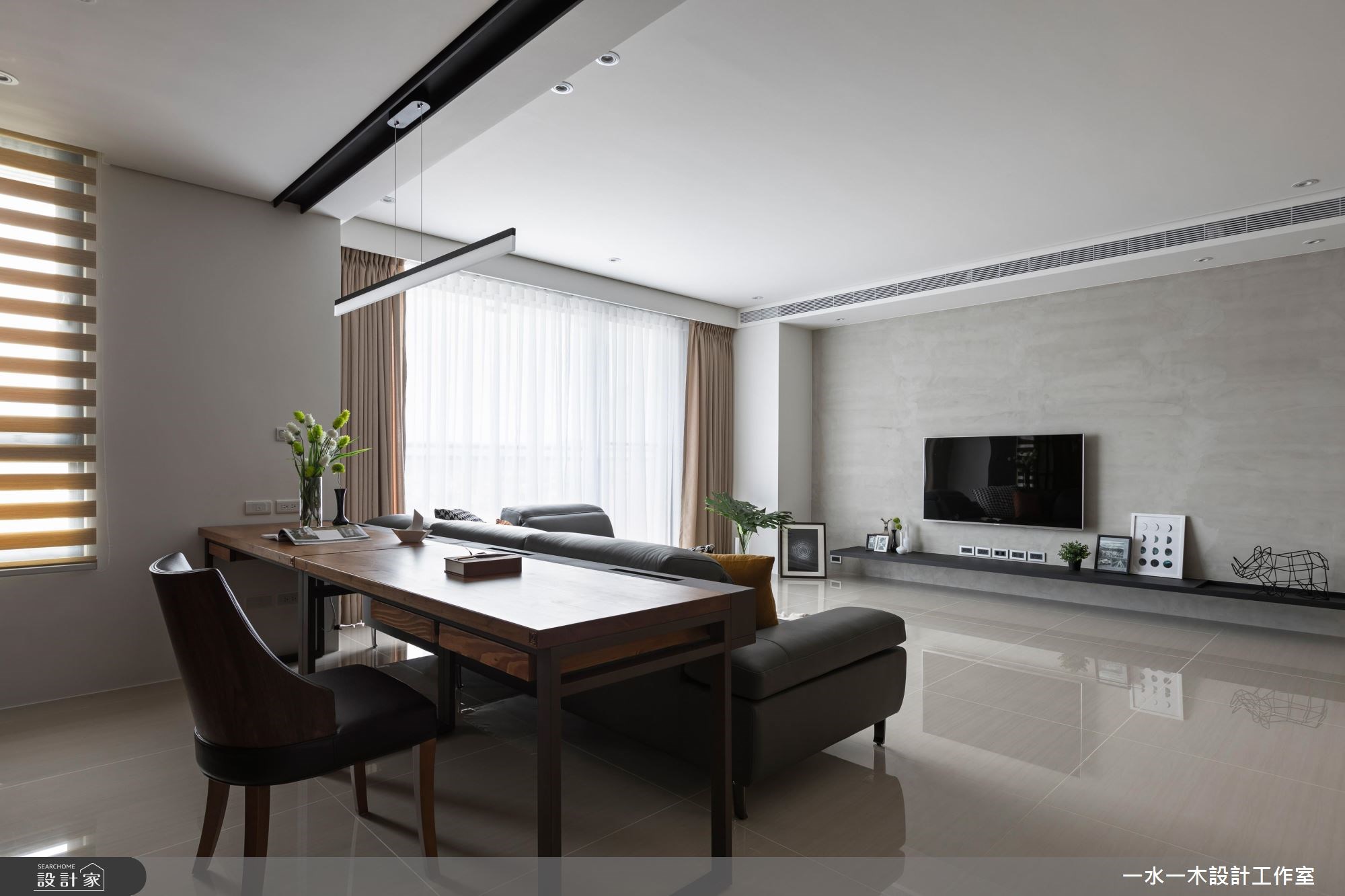 37坪新成屋(5年以下)＿混搭風工作區案例圖片＿一水一木設計工作室＿一水一木_33之17