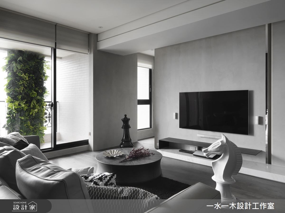 39坪新成屋(5年以下)＿現代風客廳案例圖片＿一水一木設計工作室＿一水一木_37之4