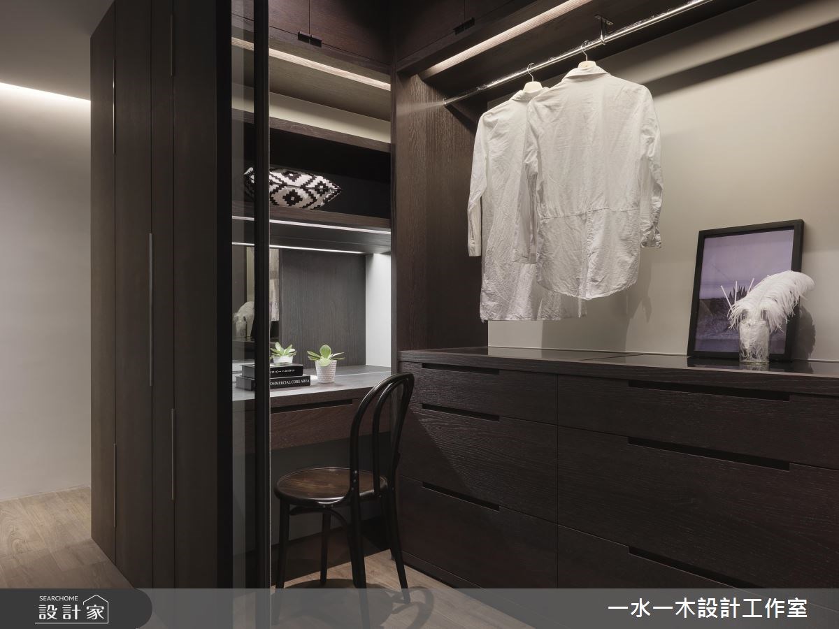 39坪新成屋(5年以下)＿現代風更衣間案例圖片＿一水一木設計工作室＿一水一木_37之22