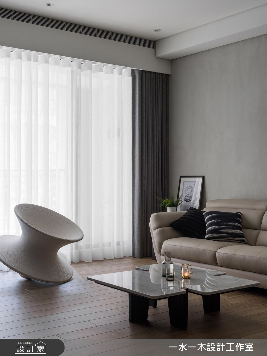 39坪新成屋(5年以下)＿現代風客廳案例圖片＿一水一木設計工作室＿一水一木_46之10