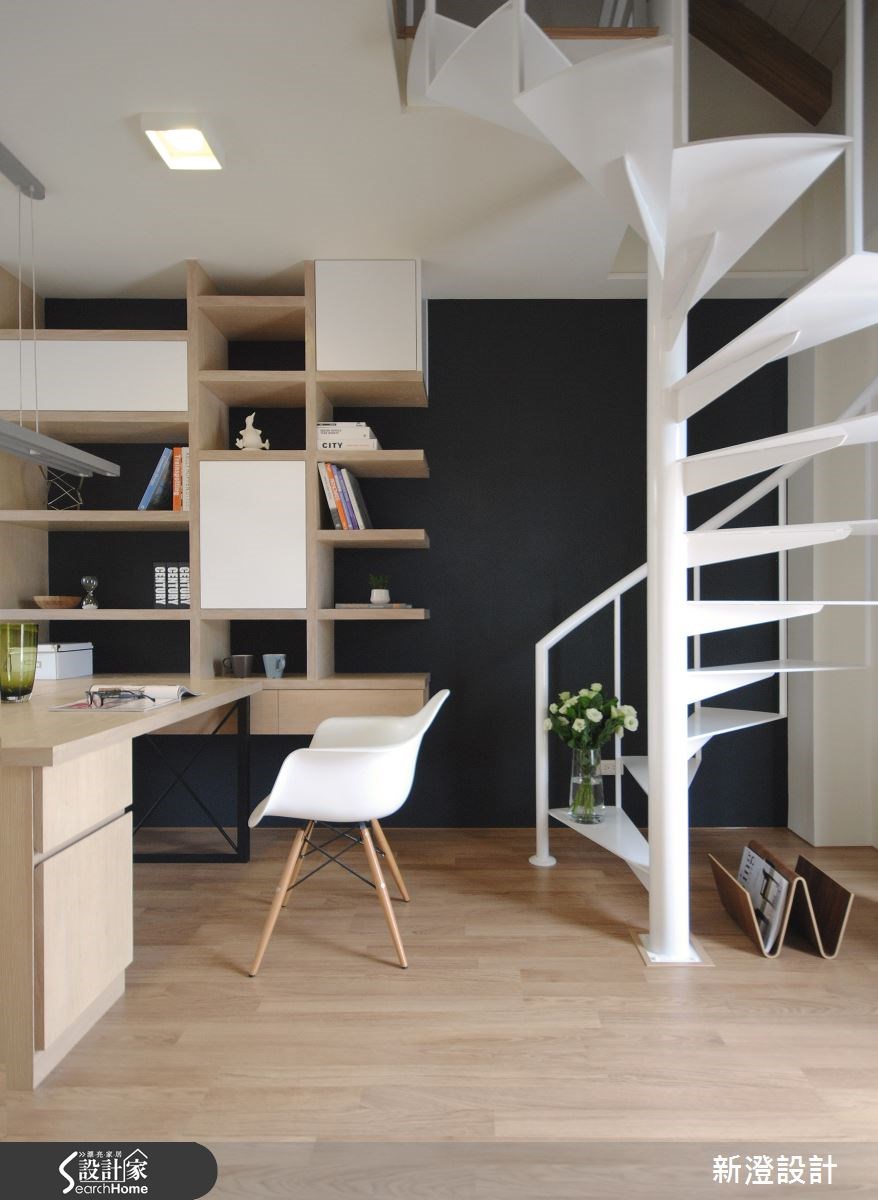 15坪新成屋(5年以下)＿北歐風樓梯案例圖片＿新澄設計＿新澄_12之9