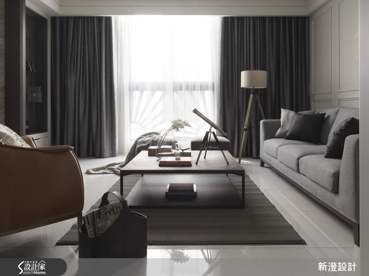 50坪預售屋＿美式風客廳案例圖片＿新澄設計＿新澄_15之2