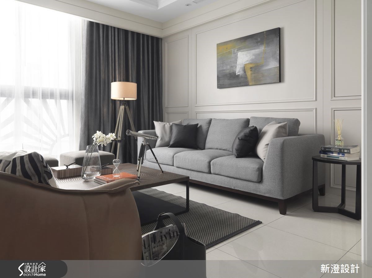 50坪預售屋＿美式風客廳案例圖片＿新澄設計＿新澄_15之3