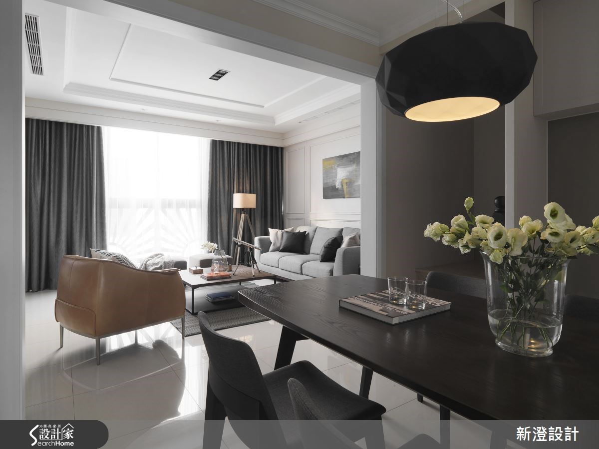 50坪預售屋＿美式風客廳餐廳案例圖片＿新澄設計＿新澄_15之4