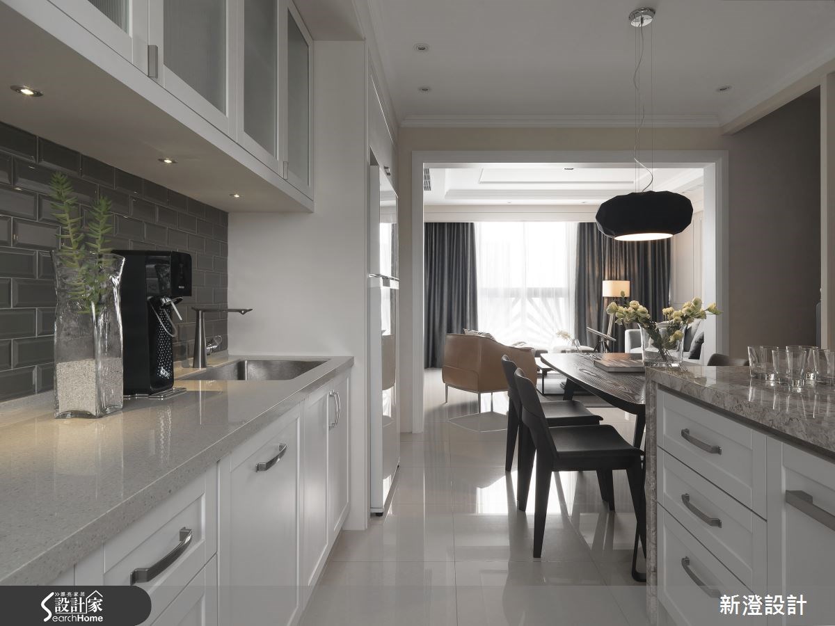 50坪預售屋＿美式風餐廳廚房案例圖片＿新澄設計＿新澄_15之6