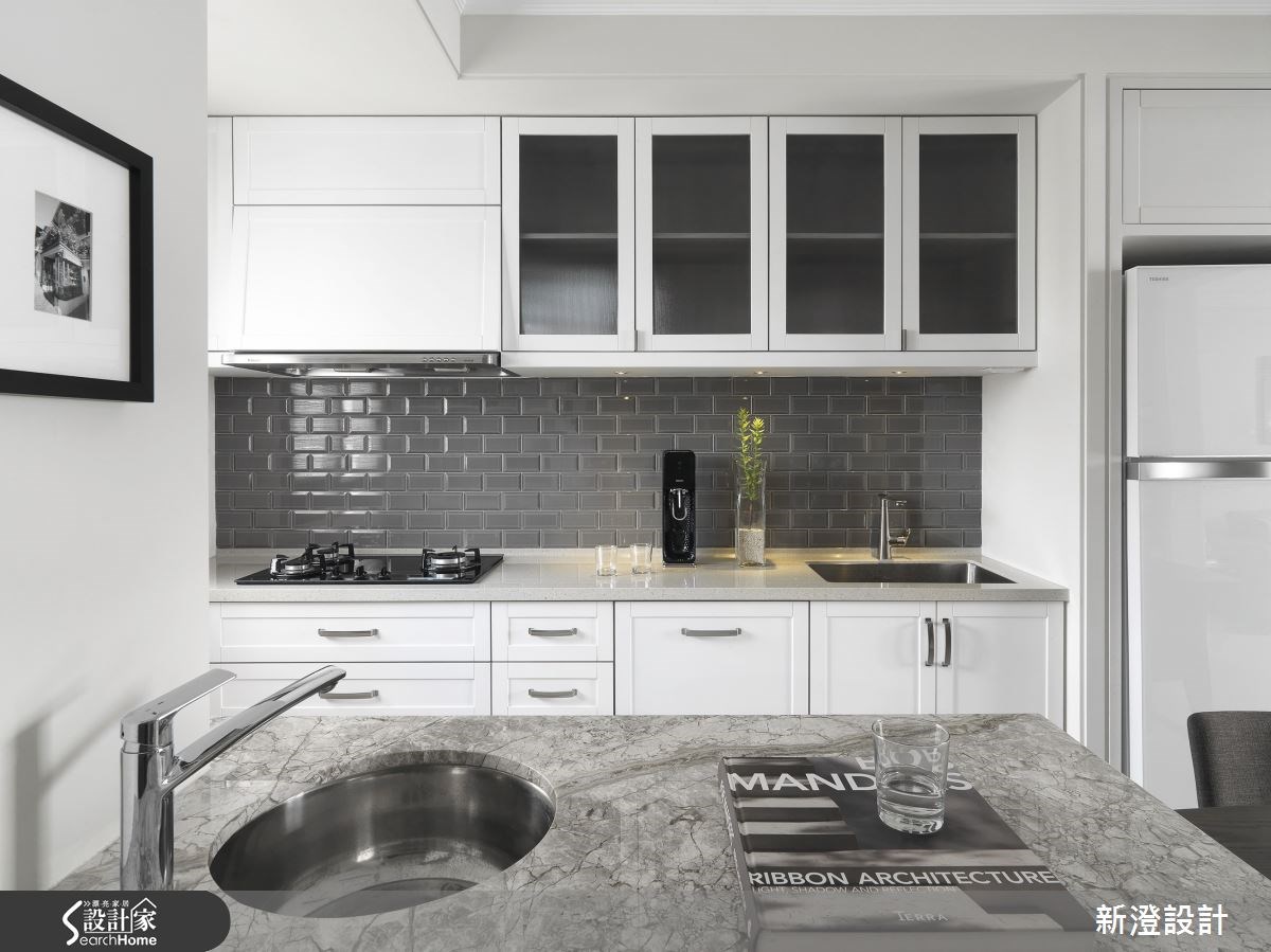 50坪預售屋＿美式風廚房案例圖片＿新澄設計＿新澄_15之8