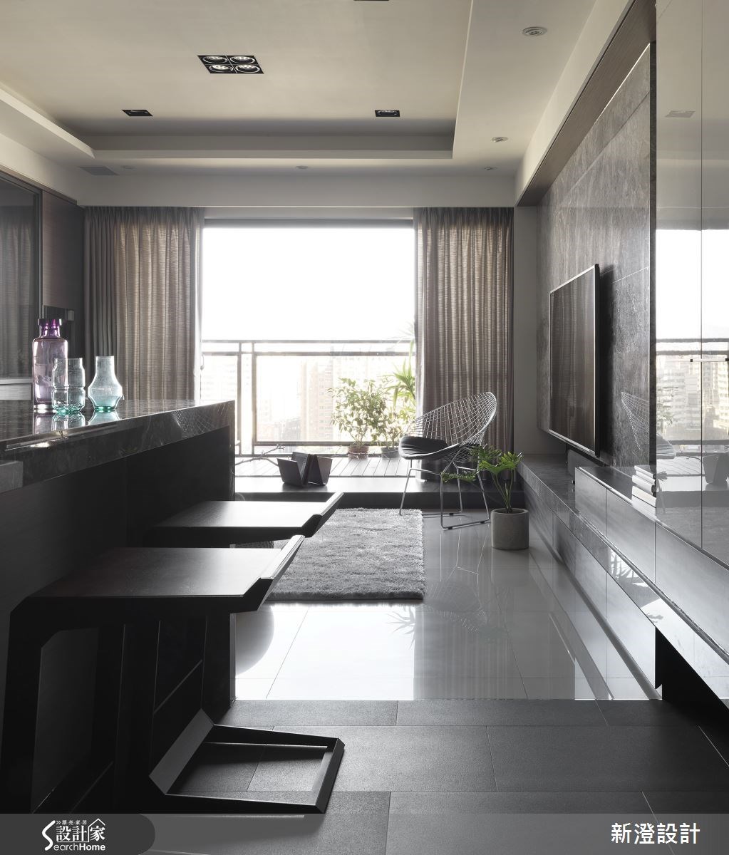 42坪預售屋＿現代風客廳吧檯案例圖片＿新澄設計＿新澄_09之13
