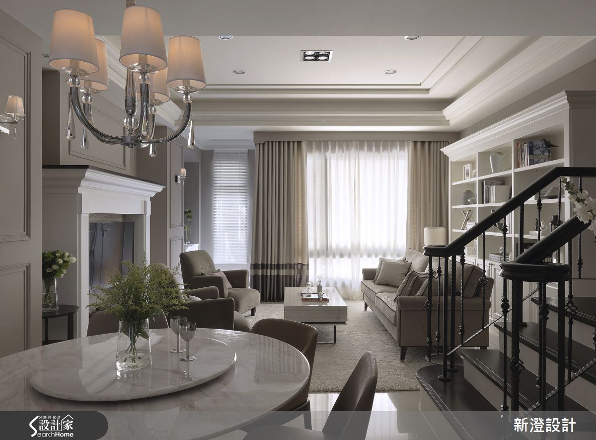 52坪新成屋(5年以下)＿新古典客廳餐廳案例圖片＿新澄設計＿新澄_10之8