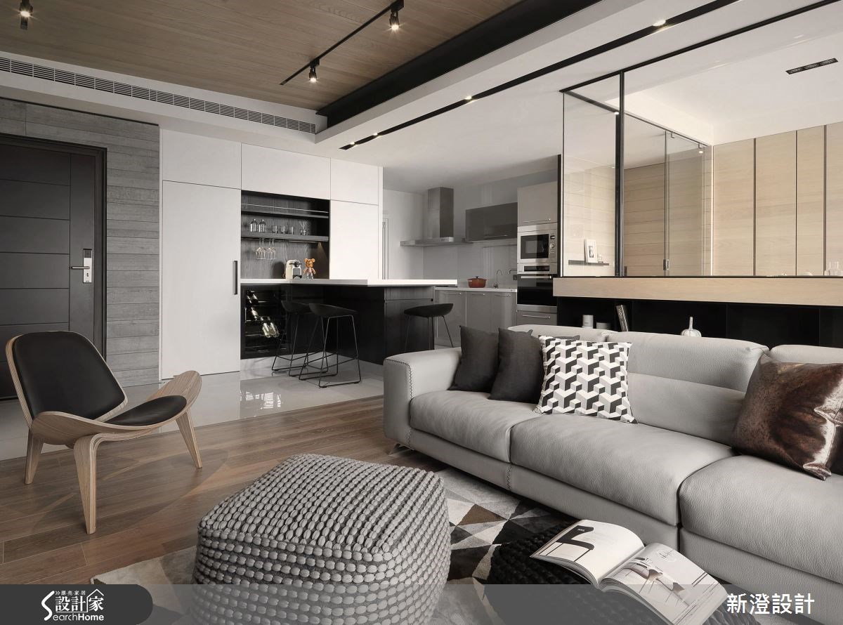 52坪新成屋(5年以下)＿現代風客廳廚房吧檯案例圖片＿新澄設計＿新澄_36之4