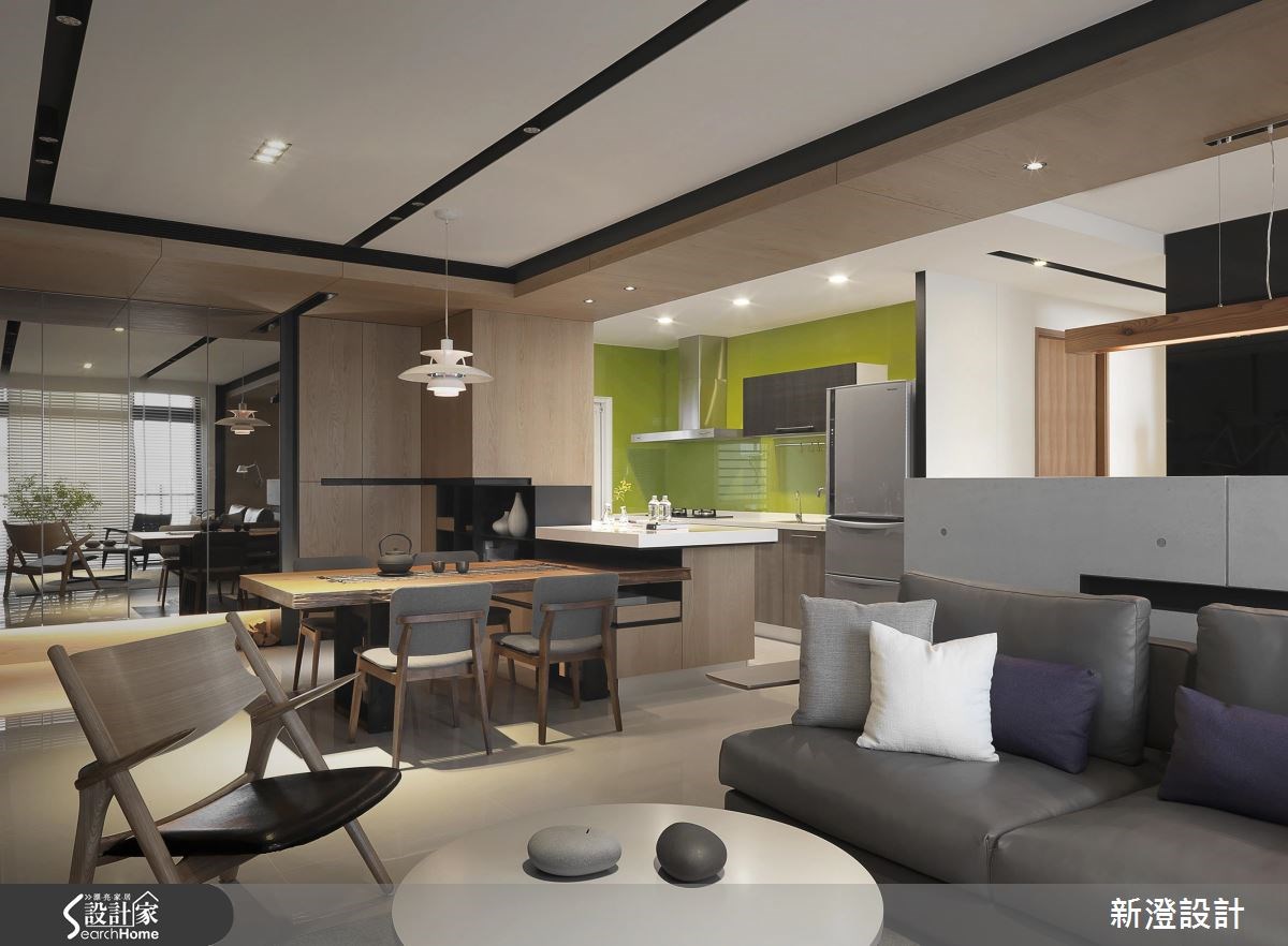 52坪新成屋(5年以下)＿休閒風客廳餐廳廚房案例圖片＿新澄設計＿新澄_26之3