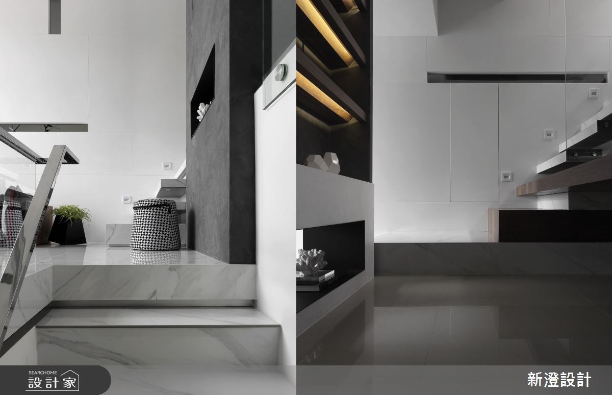 75坪新成屋(5年以下)＿現代風樓梯案例圖片＿新澄設計＿新澄_30之9