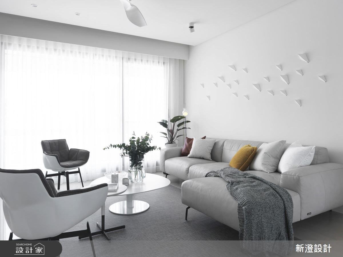 47坪新成屋(5年以下)＿北歐風客廳案例圖片＿新澄設計＿新澄_35之4