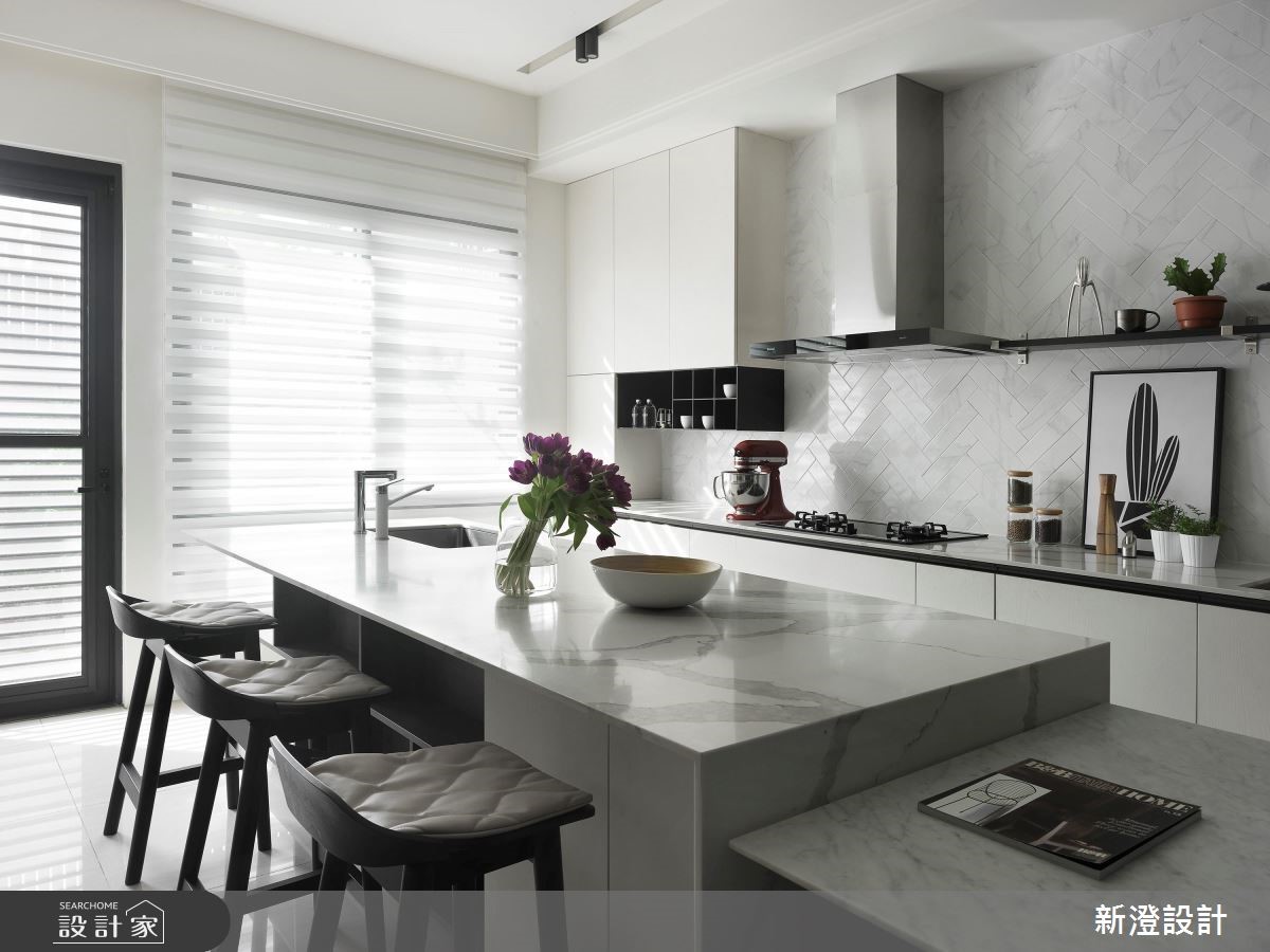 65坪新成屋(5年以下)＿美式風廚房吧檯案例圖片＿新澄設計＿新澄_43之5