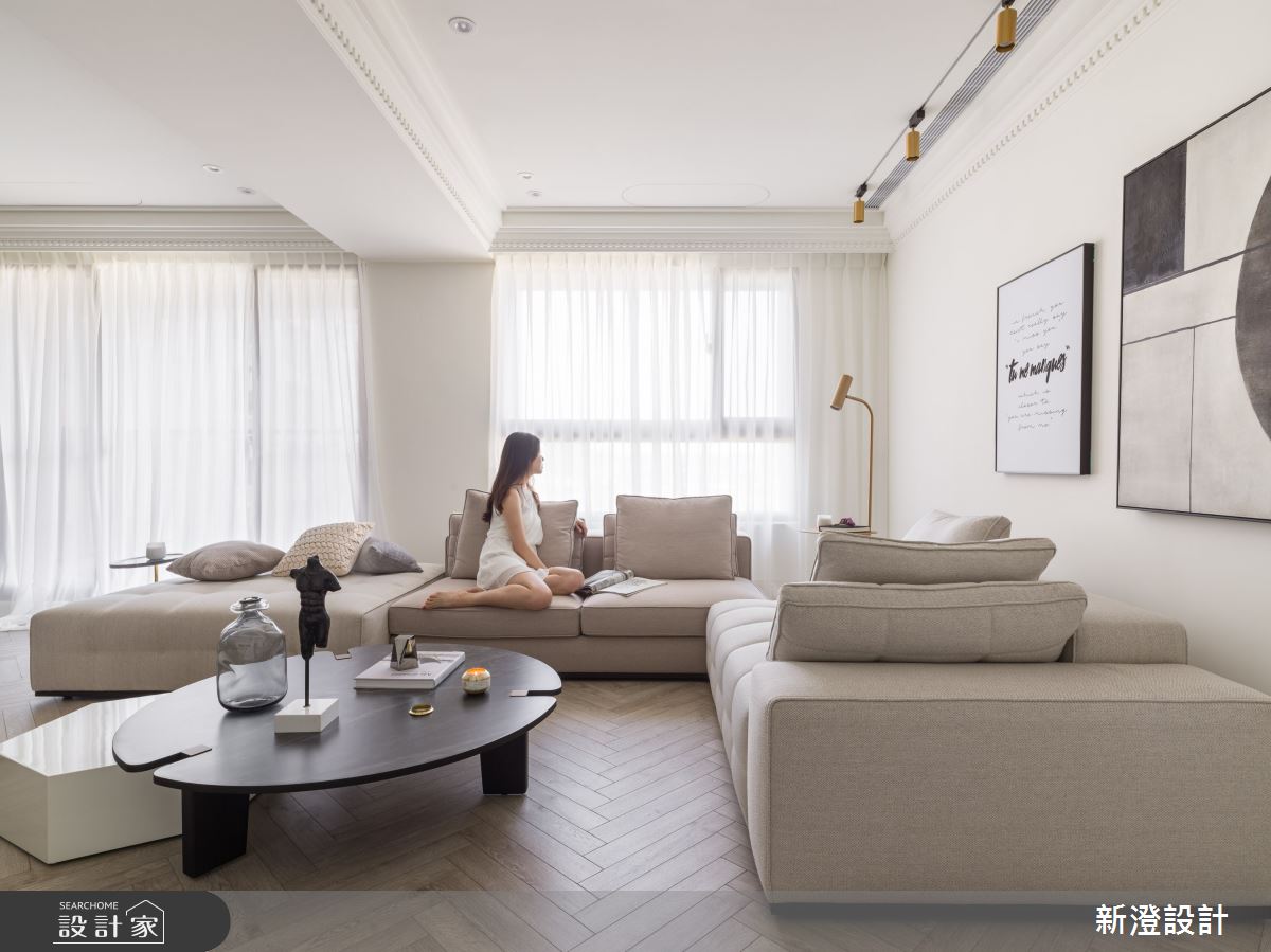 35坪新成屋(5年以下)＿美式風客廳案例圖片＿新澄設計＿新澄_47之3