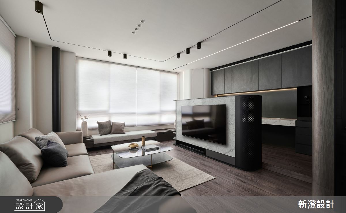 38坪新成屋(5年以下)＿現代風客廳臥榻案例圖片＿新澄設計＿新澄_49之2