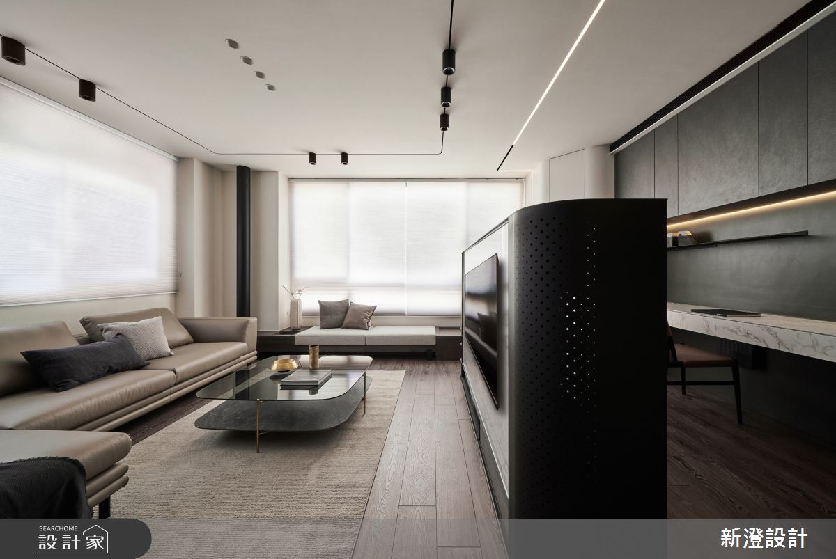 38坪新成屋(5年以下)＿現代風客廳書房案例圖片＿新澄設計＿新澄_49之4
