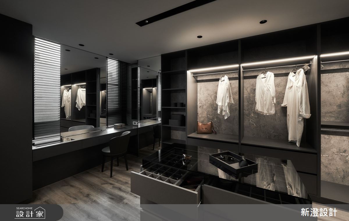 89坪新成屋(5年以下)＿現代風更衣間案例圖片＿新澄設計＿新澄_52之21