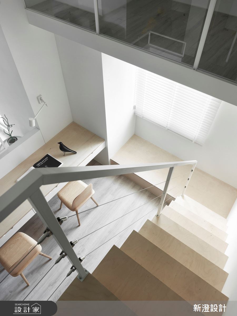 45坪老屋(16~30年)＿北歐風書房樓梯案例圖片＿新澄設計＿新澄_53之14