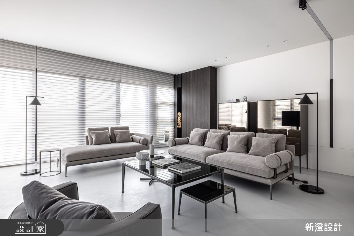 93坪新成屋(5年以下)＿北歐風客廳案例圖片＿新澄設計＿新澄_60之2