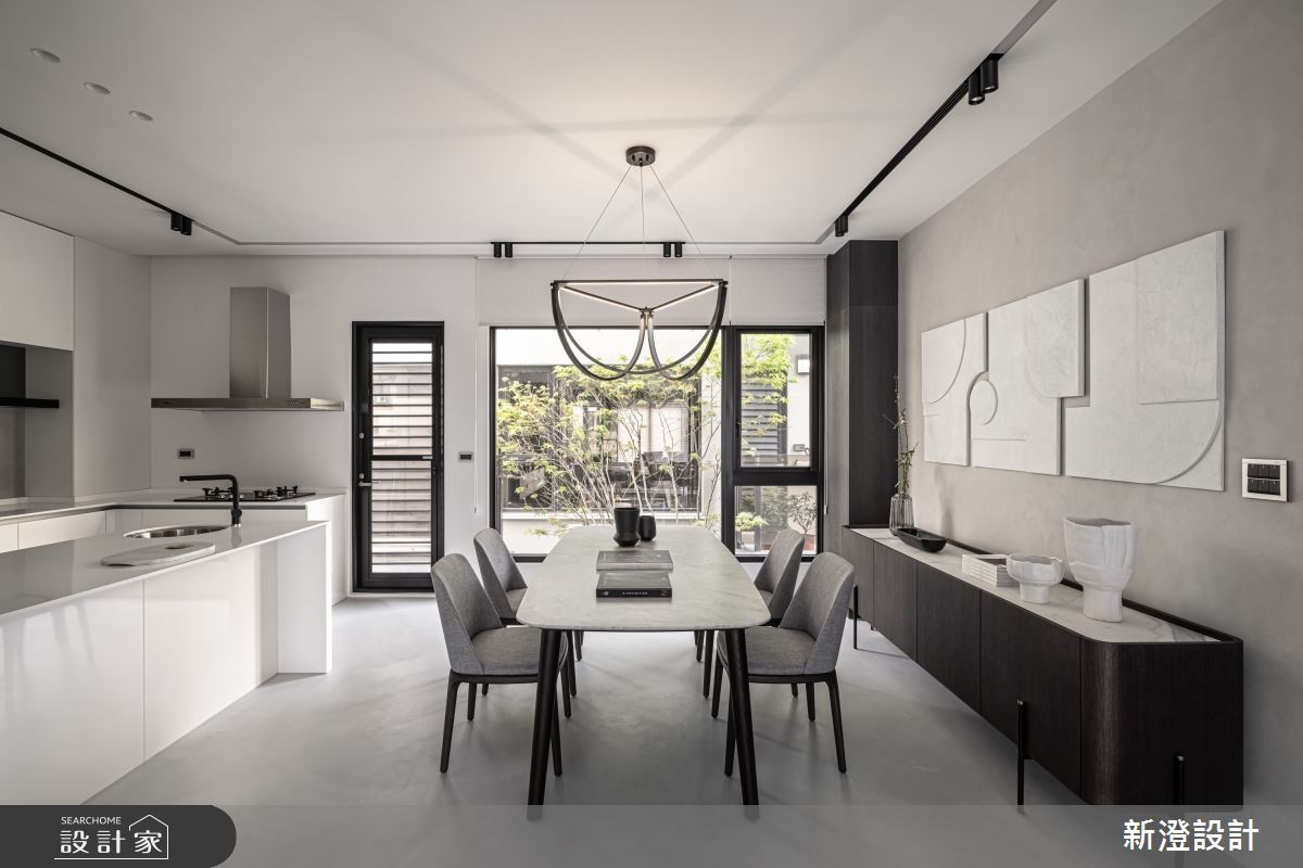 93坪新成屋(5年以下)＿北歐風餐廳廚房中島案例圖片＿新澄設計＿新澄_60之7
