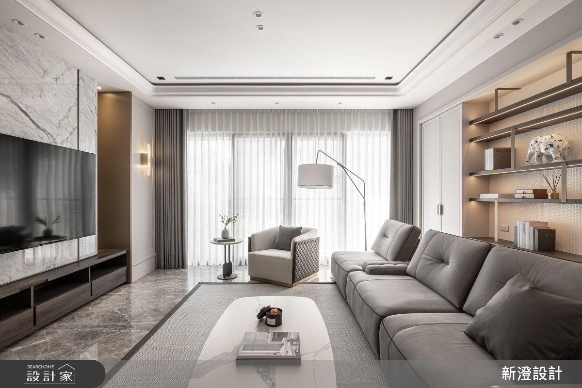 60坪新成屋(5年以下)＿新古典客廳案例圖片＿新澄設計＿新澄_64之4