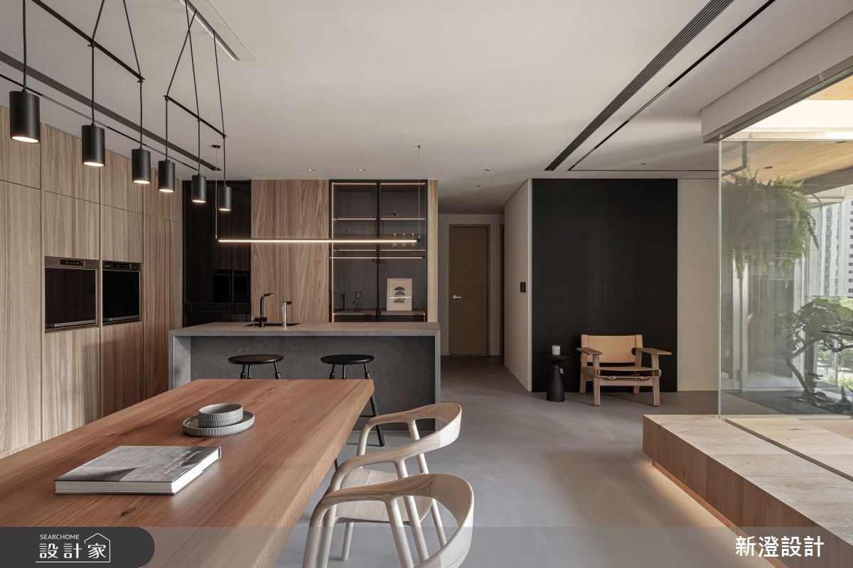 43坪新成屋(5年以下)＿日式無印風餐廳中島案例圖片＿新澄設計＿新澄_67之11