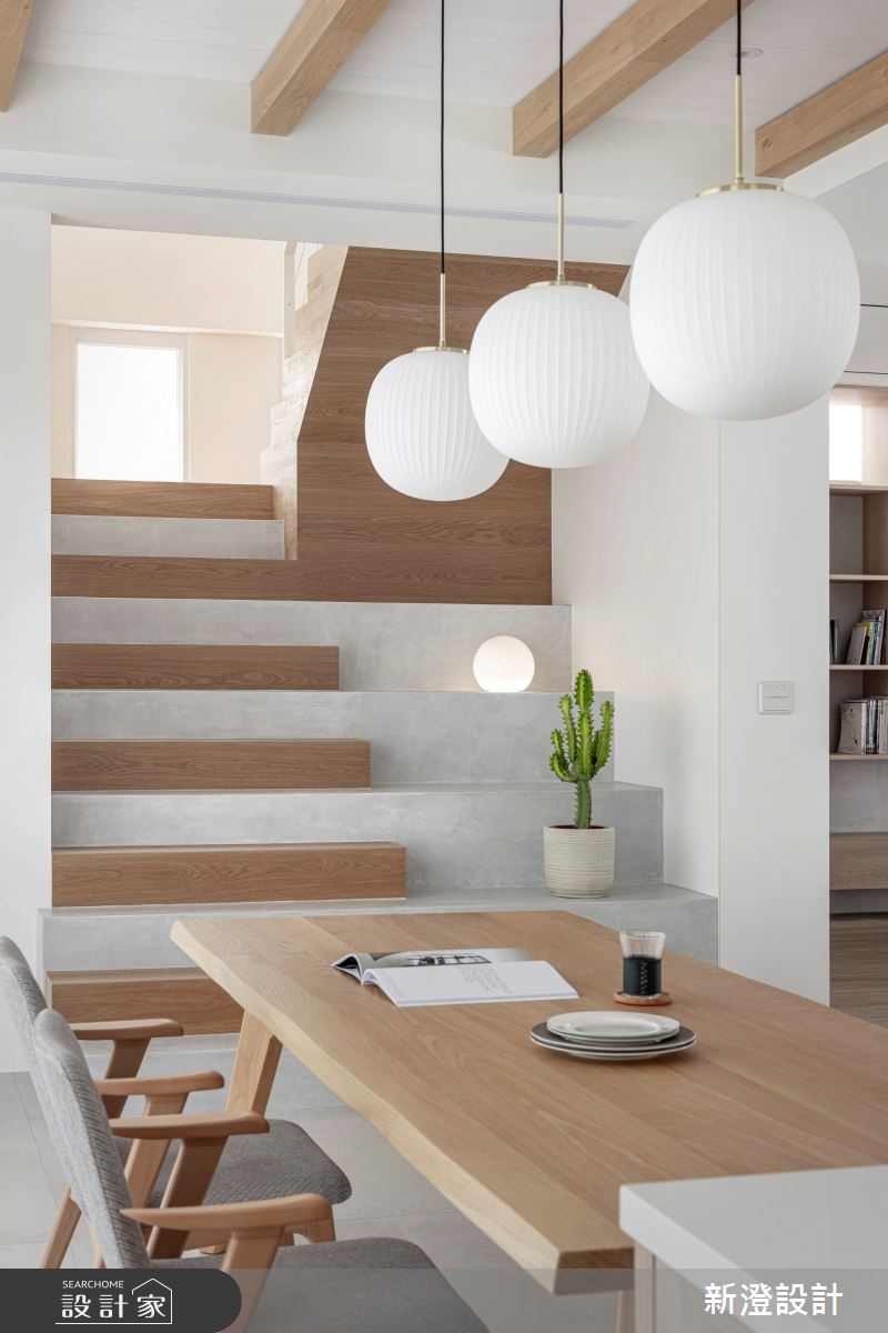 101坪老屋(31~40年)＿現代風餐廳樓梯案例圖片＿新澄設計＿新澄_74之10