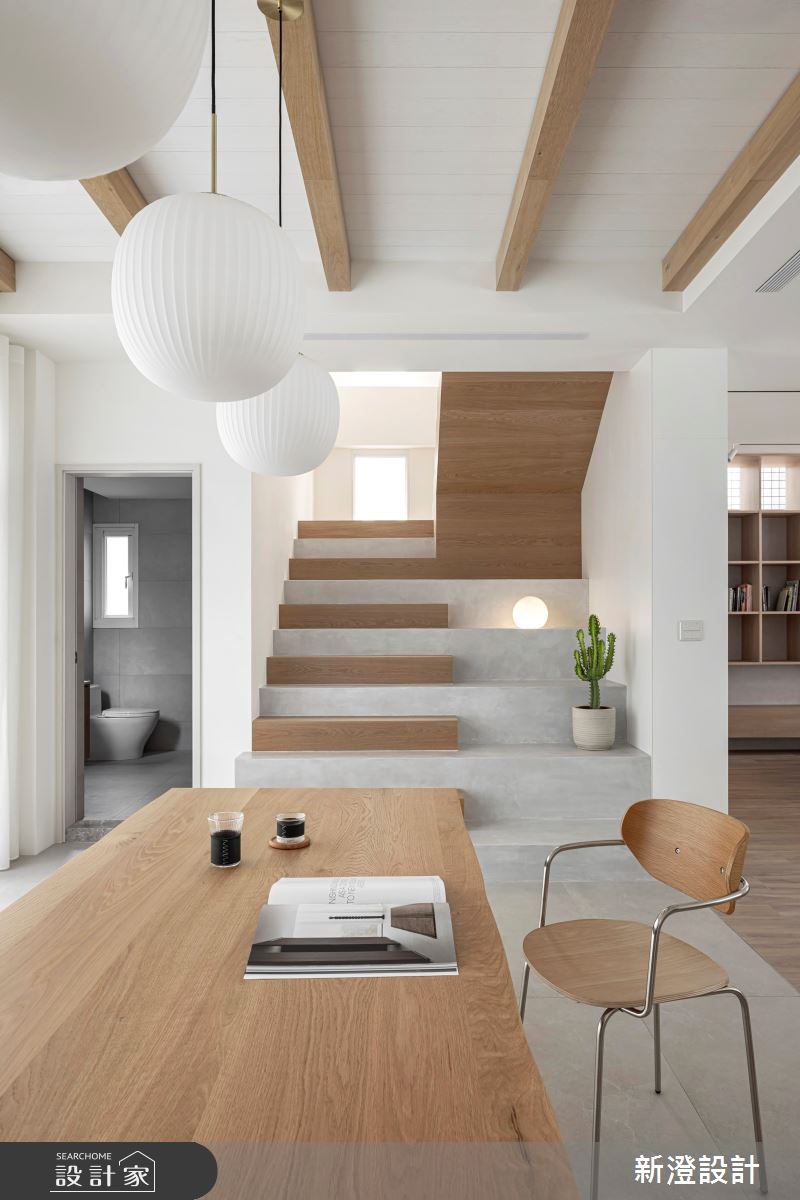 101坪老屋(31~40年)＿現代風餐廳浴室樓梯案例圖片＿新澄設計＿新澄_74之21