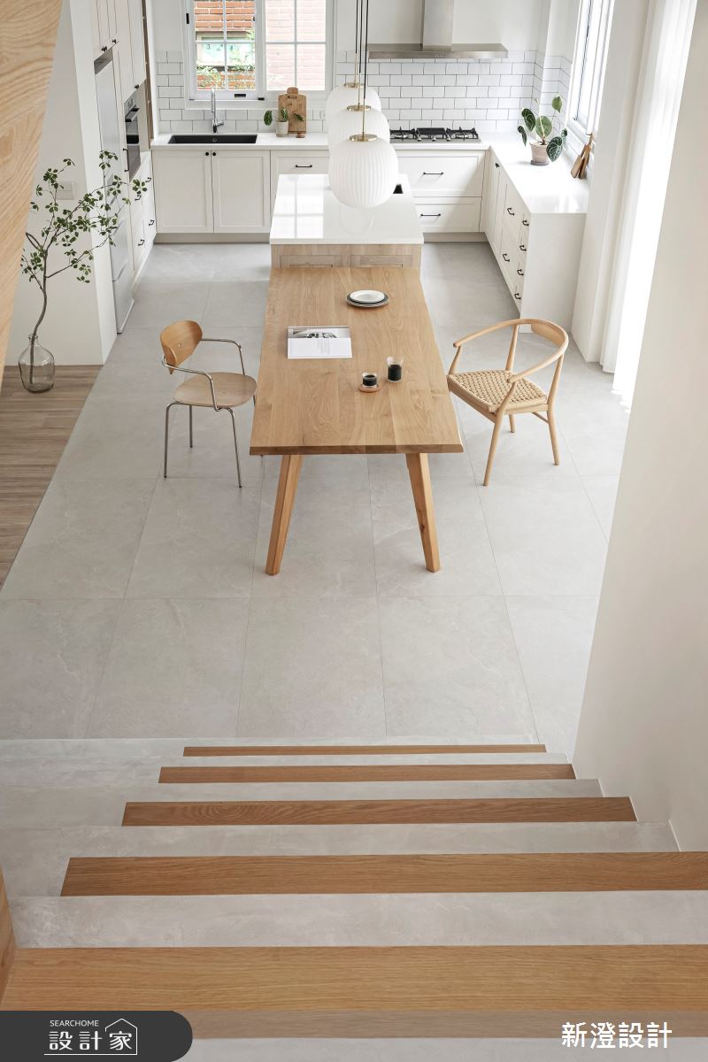 101坪老屋(31~40年)＿現代風餐廳廚房樓梯中島案例圖片＿新澄設計＿新澄_74之22