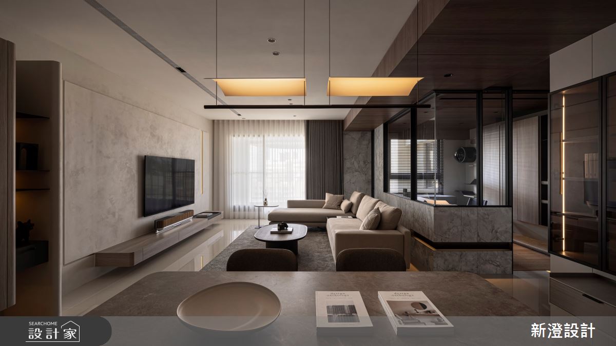 37坪新成屋(5年以下)＿現代風客廳餐廳案例圖片＿新澄設計＿新澄_75之3