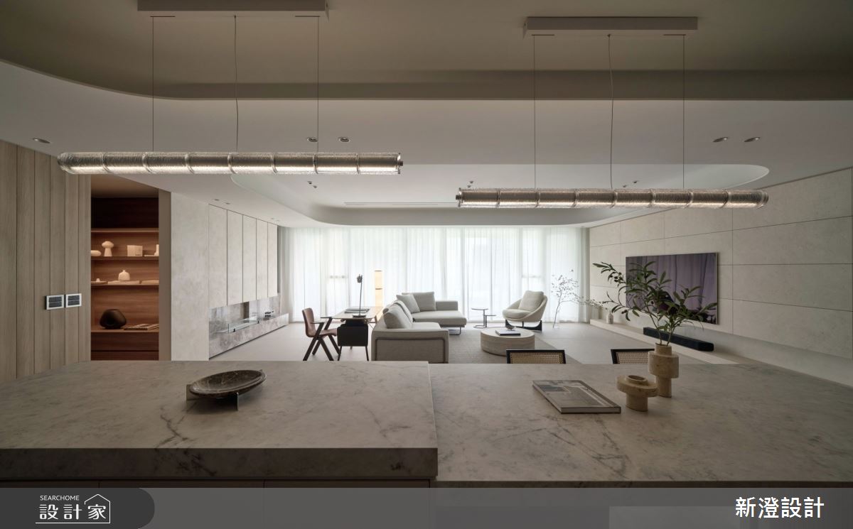 94坪毛胚屋＿現代風客廳餐廳中島案例圖片＿新澄設計＿新澄_77之9