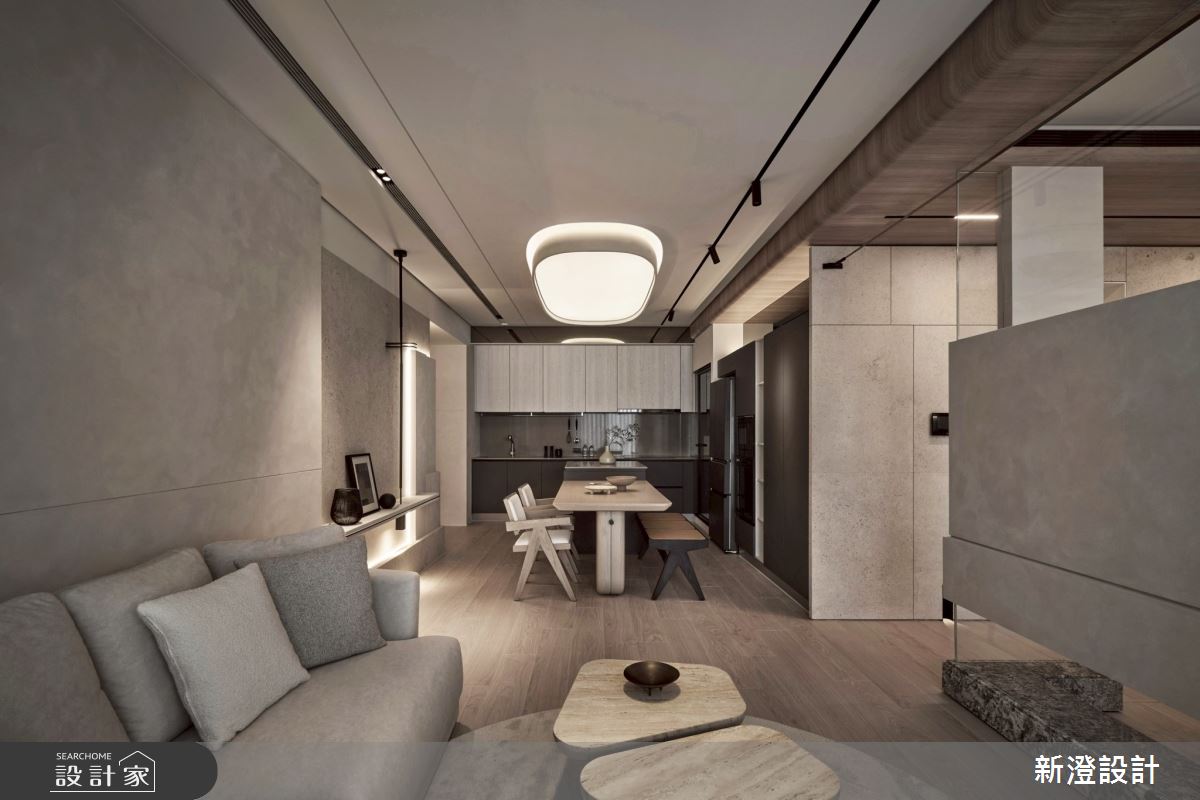28坪預售屋＿侘寂風客廳餐廳案例圖片＿新澄設計＿新澄_80之203