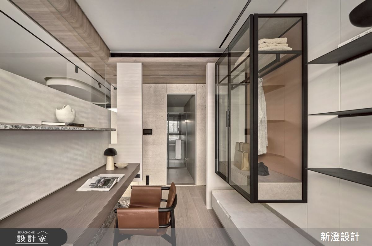 28坪預售屋＿侘寂風書房更衣間案例圖片＿新澄設計＿新澄_80之12