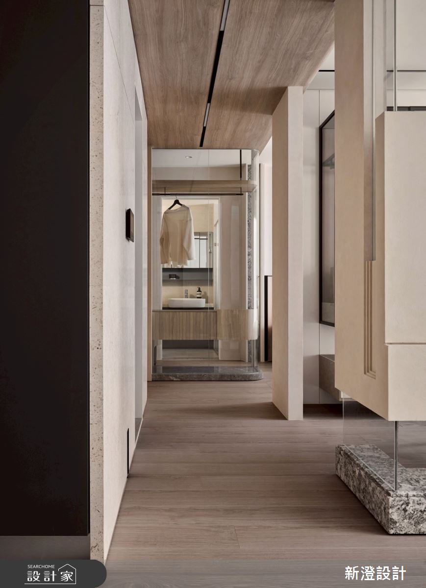 28坪預售屋＿侘寂風浴室走廊案例圖片＿新澄設計＿新澄_80之127
