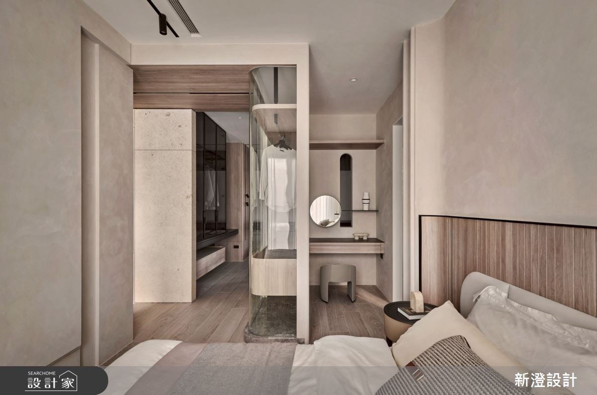 28坪預售屋＿侘寂風臥室更衣間案例圖片＿新澄設計＿新澄_80之18