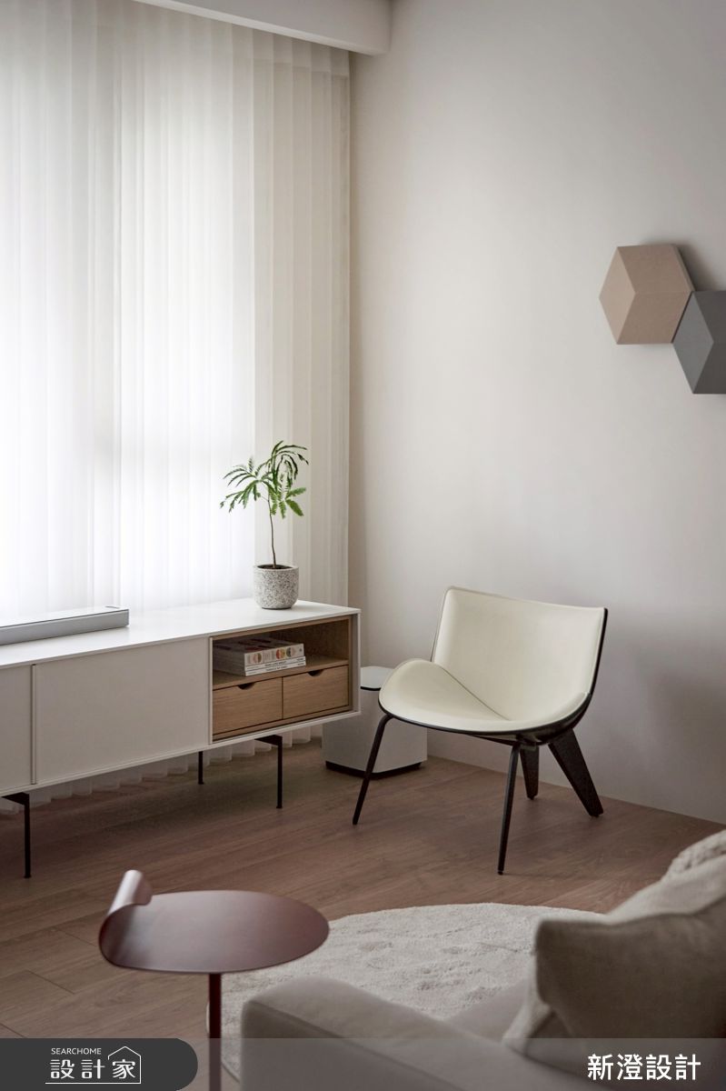 28坪新成屋(5年以下)＿北歐簡約風客廳案例圖片＿新澄設計＿新澄_81之1