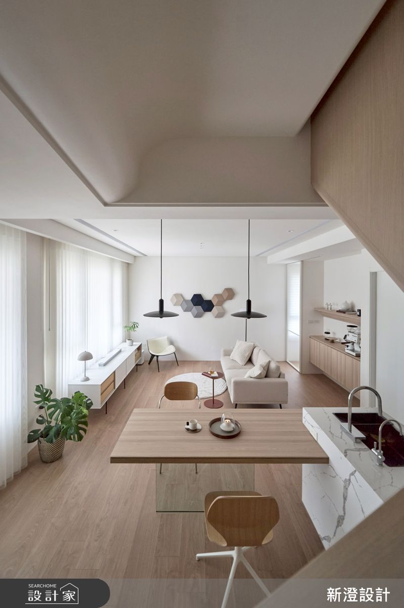 28坪新成屋(5年以下)＿北歐簡約風客廳餐廳廚房案例圖片＿新澄設計＿新澄_81之12
