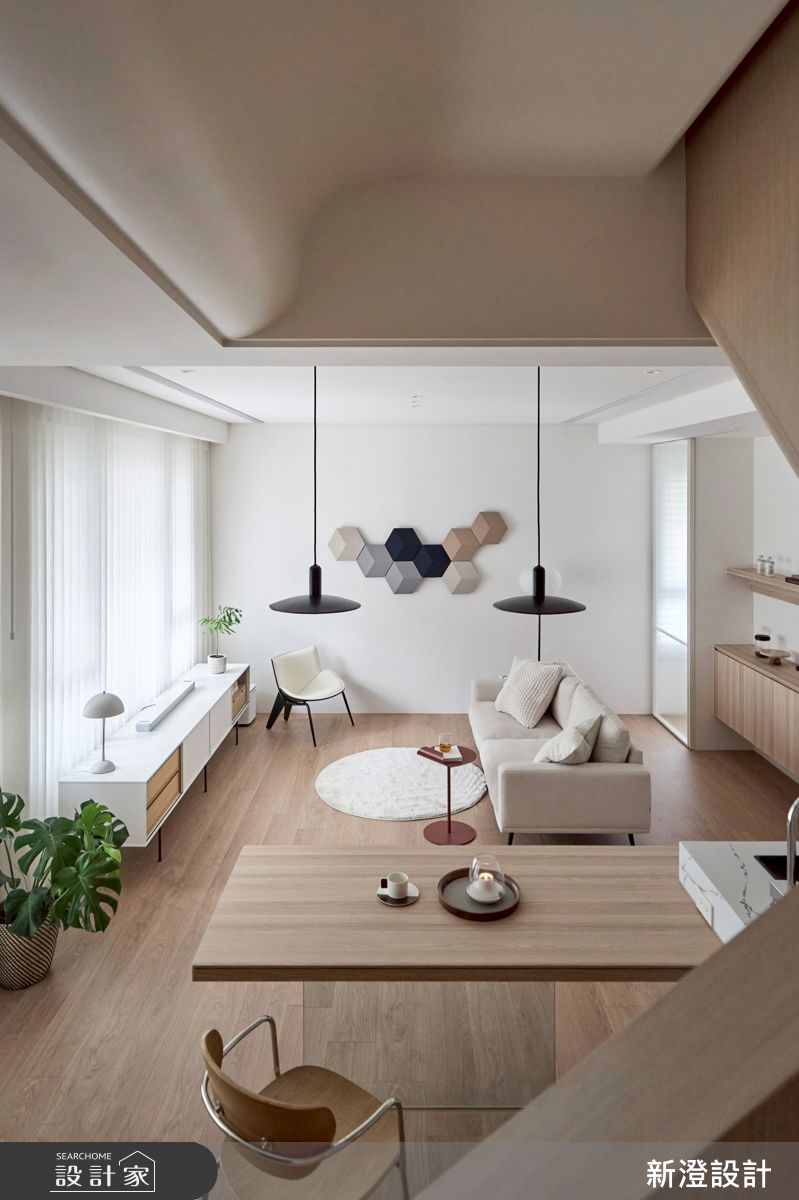 28坪新成屋(5年以下)＿北歐簡約風客廳餐廳案例圖片＿新澄設計＿新澄_81之14