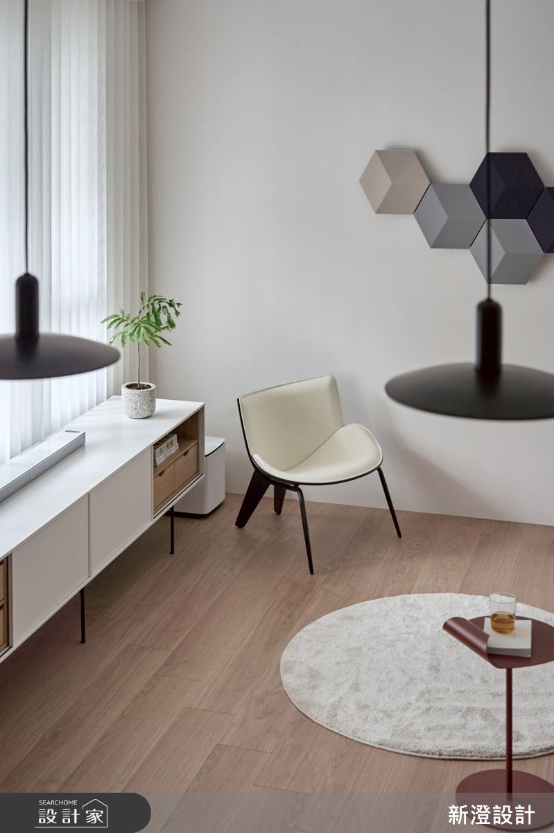 28坪新成屋(5年以下)＿北歐簡約風客廳案例圖片＿新澄設計＿新澄_81之16
