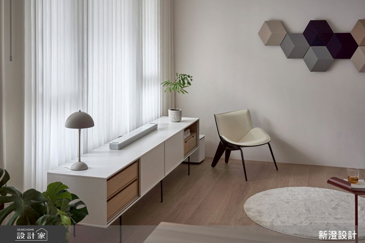 28坪新成屋(5年以下)＿北歐簡約風客廳案例圖片＿新澄設計＿新澄_81之18