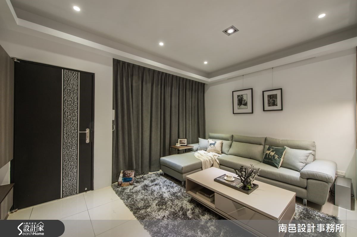 12坪新成屋(5年以下)＿現代風玄關客廳案例圖片＿南邑設計事務所＿南邑_08之2