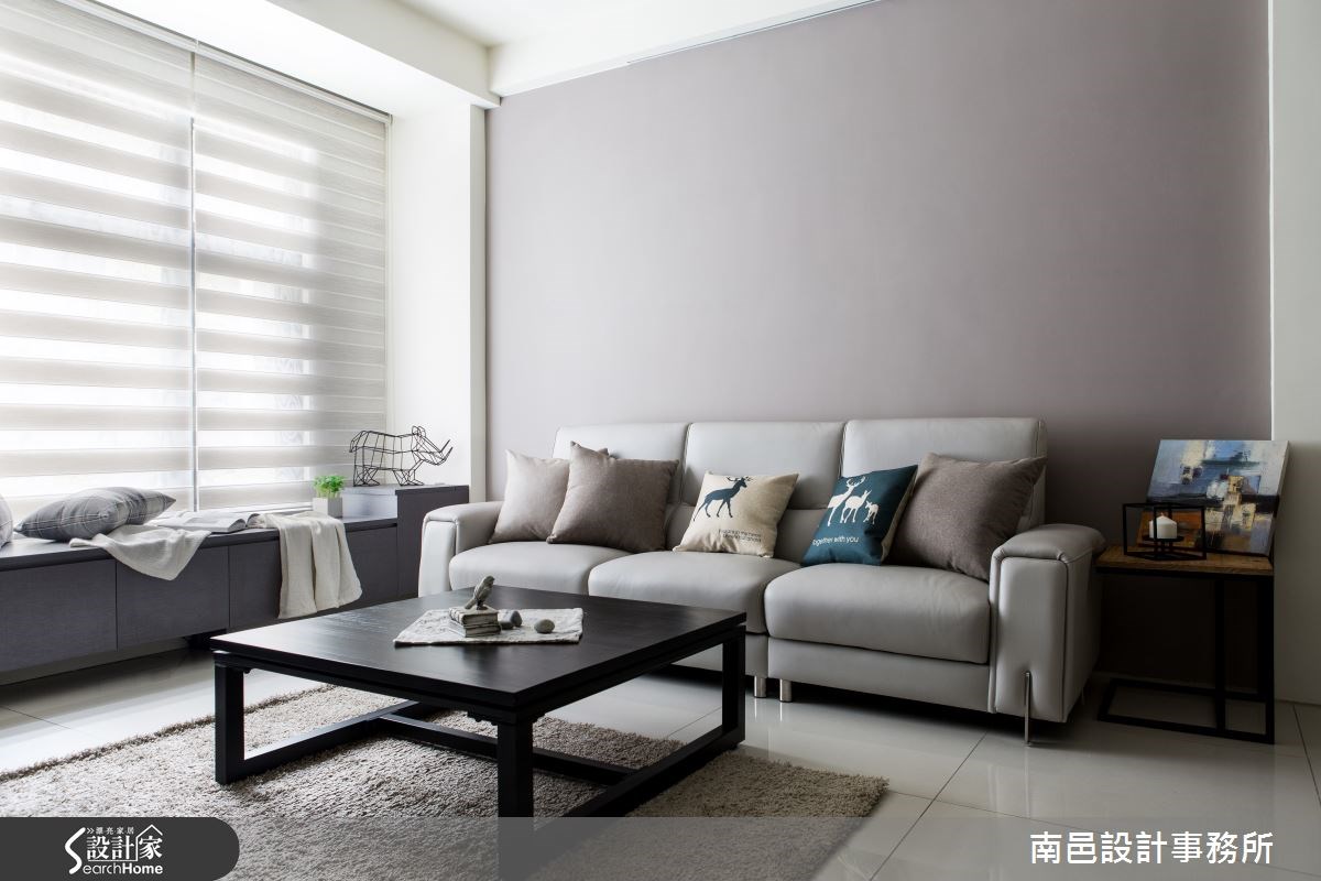 35坪新成屋(5年以下)＿現代風客廳臥榻案例圖片＿南邑設計事務所＿南邑_12之1