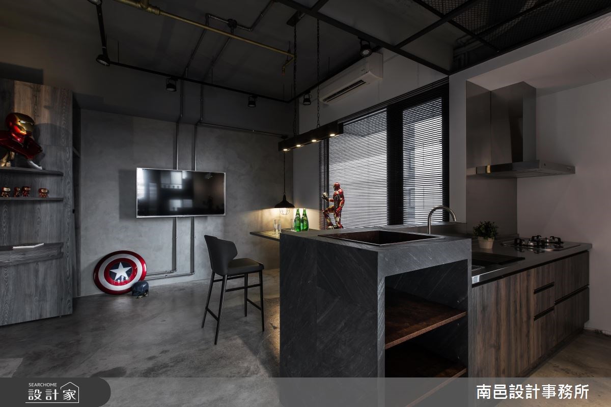 17坪新成屋(5年以下)＿工業風廚房案例圖片＿南邑設計事務所＿南邑_20之9