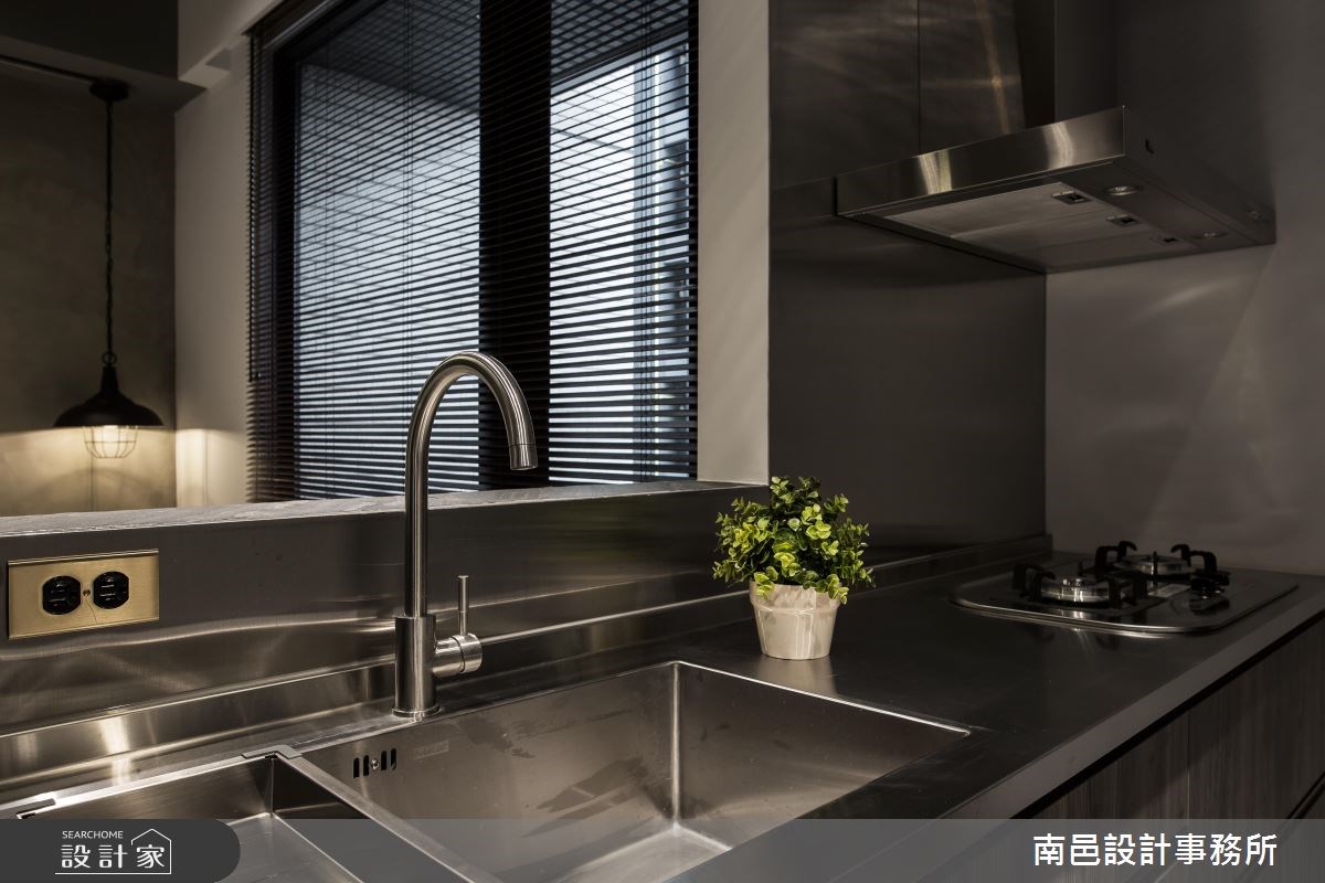 17坪新成屋(5年以下)＿工業風廚房案例圖片＿南邑設計事務所＿南邑_20之13