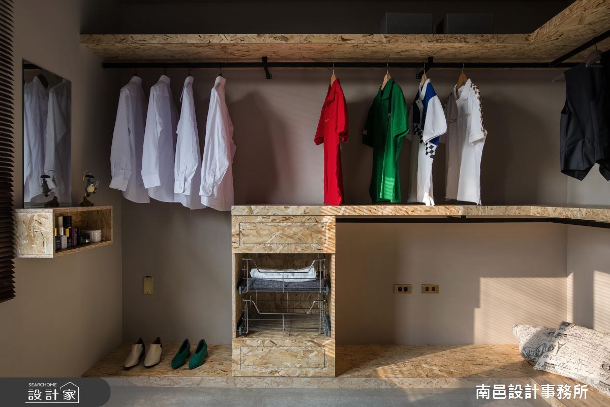 17坪新成屋(5年以下)＿工業風更衣間案例圖片＿南邑設計事務所＿南邑_20之23