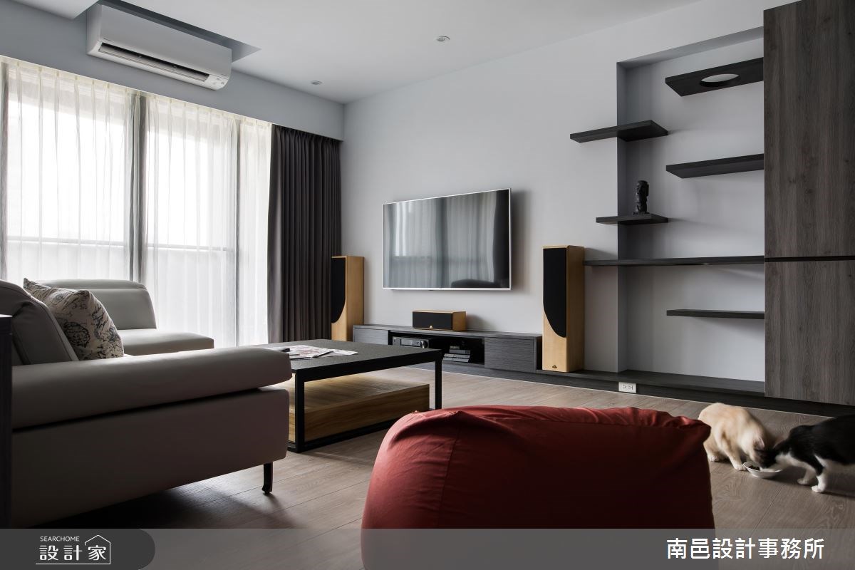 30坪新成屋(5年以下)＿現代風客廳寵物案例圖片＿南邑設計事務所＿南邑_21之6