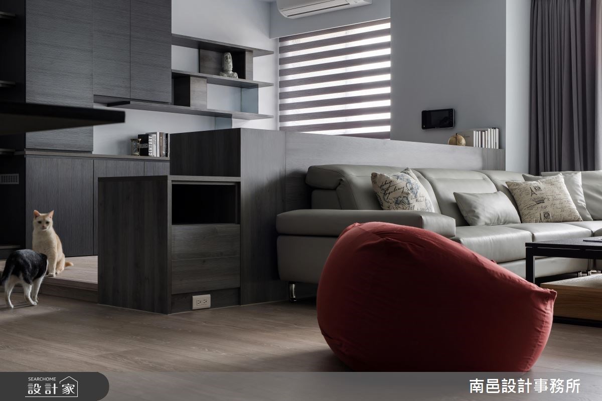 30坪新成屋(5年以下)＿現代風客廳寵物案例圖片＿南邑設計事務所＿南邑_21之7