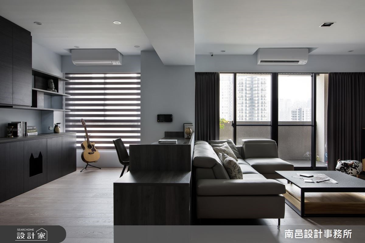 30坪新成屋(5年以下)＿現代風客廳工作區案例圖片＿南邑設計事務所＿南邑_21之13