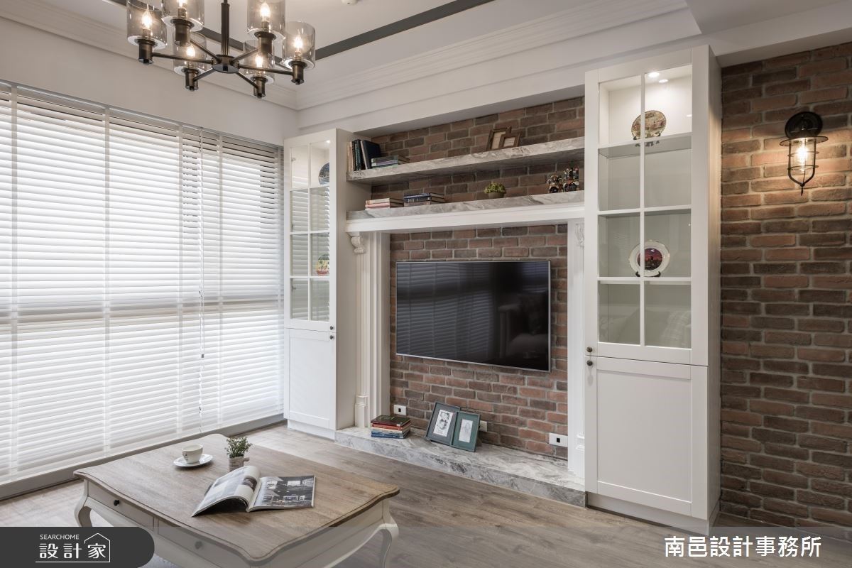 28坪新成屋(5年以下)＿美式風客廳案例圖片＿南邑設計事務所＿南邑_26之3