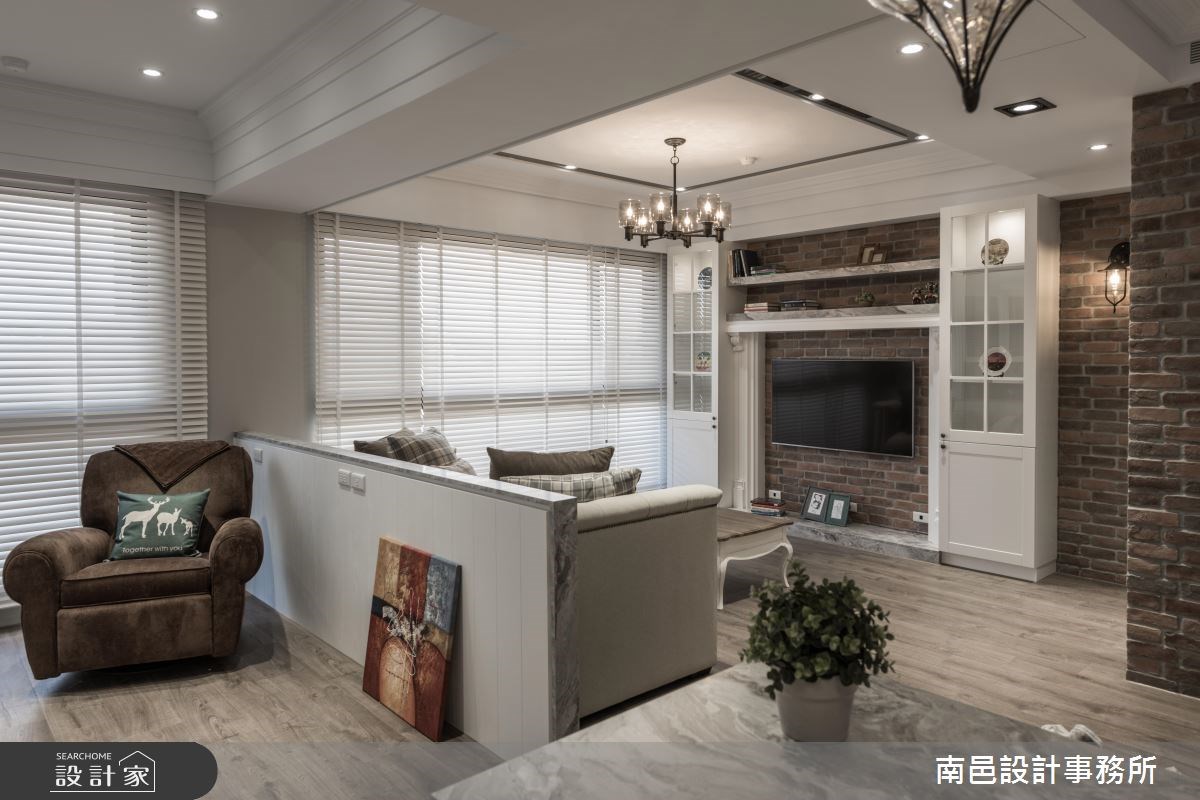 28坪新成屋(5年以下)＿美式風客廳案例圖片＿南邑設計事務所＿南邑_26之4